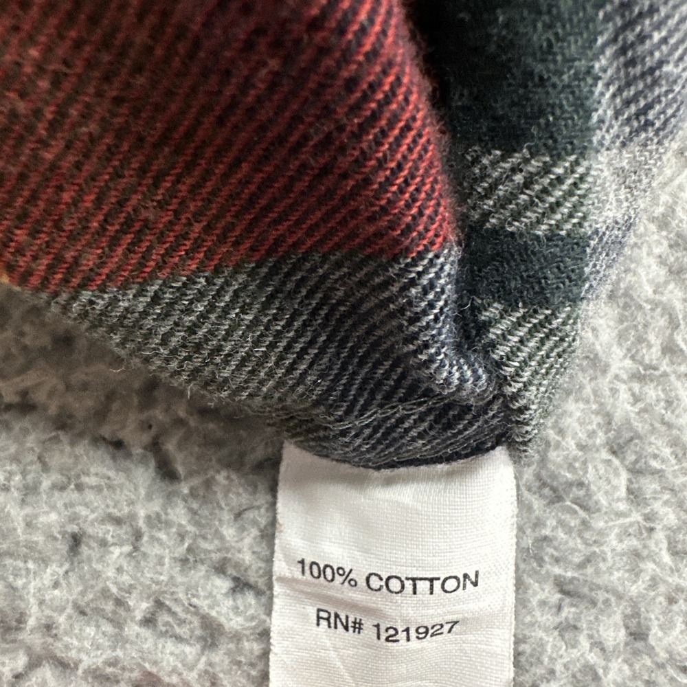 Johnnie-O Hangin Out Flannel Shirt Men Large Multicolor Tartan Plaid Embroidered - Picture 3 of 16